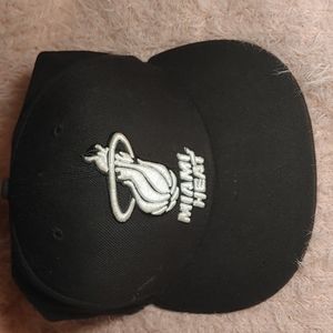 Miami heat hat Miami Heat hats with a white logo